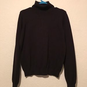 H&M Black fitted turtleneck sweater